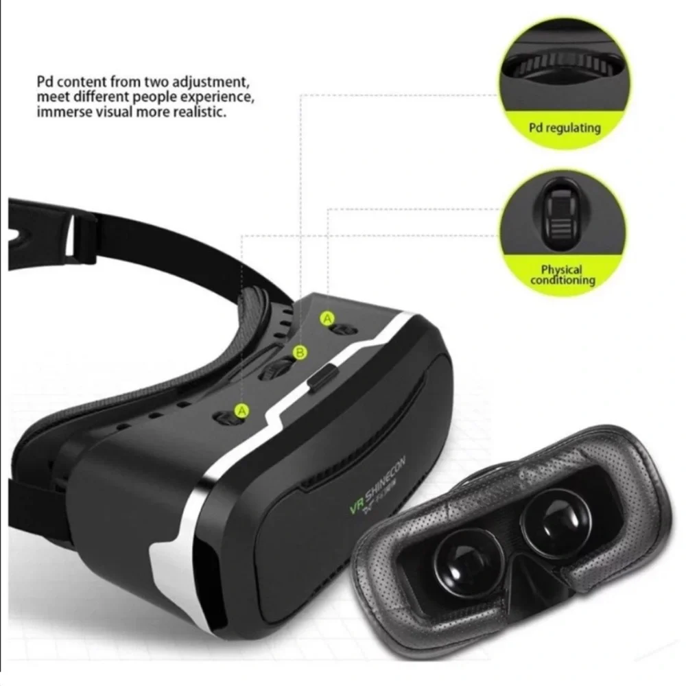 VR Shinecon Virtual Reality Headset for VR Games & 3D Movies with Remote Control - Picture 3 of 5